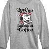 Boys' - Peanuts - Love Is A Full Cup Of Coffee -Toddler and Youth Long Sleeve Graphic T-Shirt Long Sleeve Graphic T-Shirt - 2 of 4