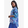 Jessica London Women's Plus Size Hi-Low Linen Tunic - 4 of 4