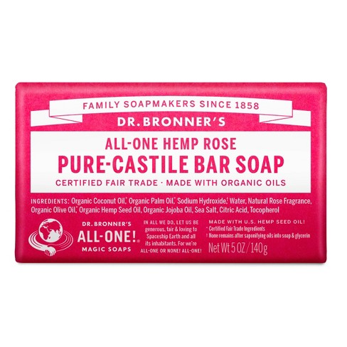 Dr Bronners Bar Soap, All-One Hemp Peppermint - 5 oz