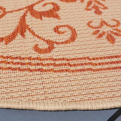 Terra Round Easy-Care Synthetic Indoor/Outdoor Rug, 6'7"