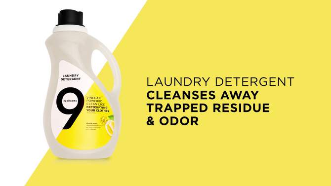 9 Elements Citrus Scent Liquid Laundry Detergent - 92 fl oz, 2 of 8, play video
