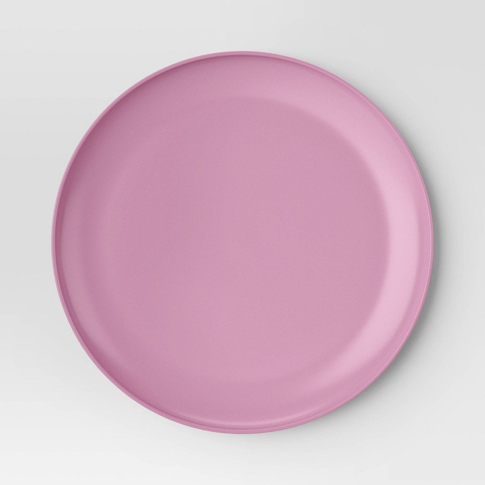 10.5" Plastic Dinner Plate Pale Raspberry Pink - Room Essentials™