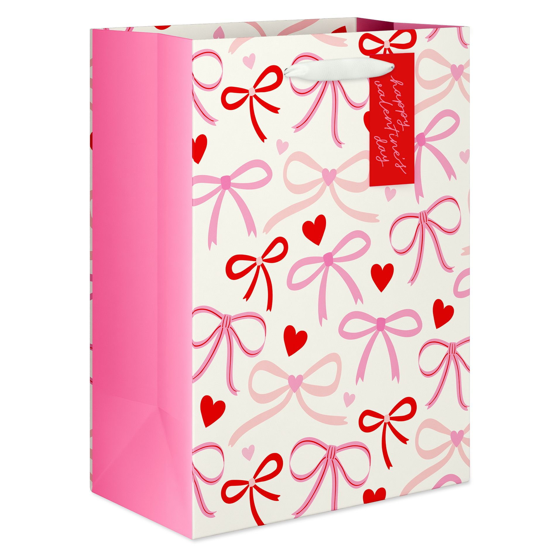 Valentine's Day Large Gift Bag All Over Bows