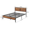 VECELO Bed Frame with Wooden Headboard, Heavy-Duty Platform Bed - 3 of 4