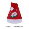 Unique Bargains Christmas Hat Polyester Non-Woven Fabric Red 10.63"x13.78" 1 Pc - 3 of 4