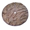 Kurt Adler 48" Silver Satin w/ Printed Border Tree skirt - 4 of 4