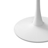 32"Modern Round Dining Table with Printed White Marble Table Top and MDF Table Top - 4 of 4