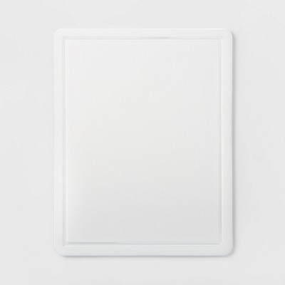 11"x14" Nonslip Poly Cutting Board White - Made By Design™