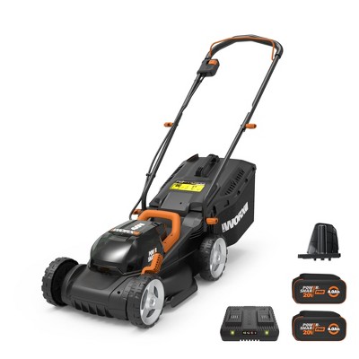 Worx WG779 40V Power Share 4.0Ah 14" Cordless Lawn Mower (Battery and Charger Included)
