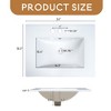 24" Bathroom Vanity with Sink, Free Standing Single Basin Vanity Set with Two Drawers and One Door - Leovsnove - 4 of 4