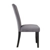 Velvet Napoli Side Chair (Set of 2) with Memory Foam Seat, Solid Asian Hardwood Legs, Corner-Blocked Joints, Hand-Stained Finish - 4 of 4