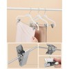 SONGMICS 30 Packs Velvet Skirt Pants Hangers Velvet Hangers with Adjustable Clips Non Slip Space Saving Clothes Hangers - 2 of 4