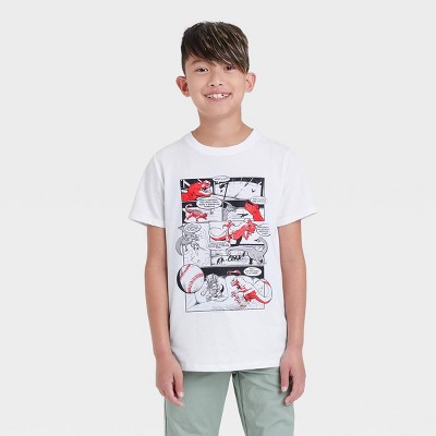 Geometry Full Printed Short Sleeve Crew Neck Tees Summer Tops for Boys Youth T-Shirts