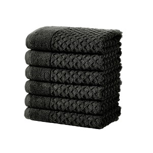 Cotton Quick-Dry Textured Towels - Great Bay Home. - 1 of 4