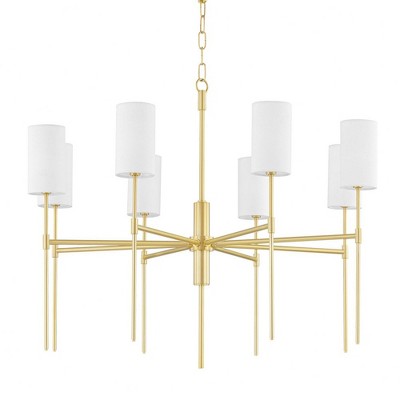 Mitzi Olivia 8 - Light Chandelier in  Aged Brass