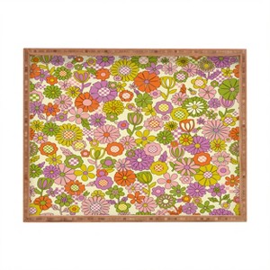 Jenean Morrison Checkered Past in Pink Rectangular Tray - Deny Designs - 1 of 2