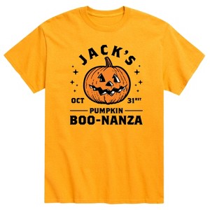 Men's - Instant Message - Jacks Pumpkin Boonanza Short Sleeve Graphic T-Shirt - 1 of 4