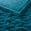 FIONECA Ruched Fur Throw 50x60" - 2 of 4