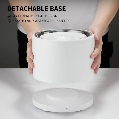 Stainless Steel Wireless Pet Water Fountain with LED Indicator
