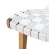 Syemin Patio Modern Accent Chairs, Outdoor Conversation Chairs, with Leisure Used, for Backyard, Garden, White, 20.25"*28"*29.75" - 4 of 4