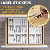 Bamboo Silverware Drawer Organizer with Labels ,Kitchen Utensil Tray Holder Organizer for Flatware, Cutlery,6 Slots - 3 of 4