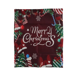 Unique Bargains Dining Chair Slipcovers Linen Red 22.83"x19.29" 1Pcs - 1 of 4