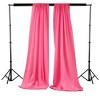 Slickblue Pack of 2 Polyester Backdrop Drapes – 96"H x 58"W, Rod Pocket, Semi Sheer, Serged Edges, 41 Colors Options - 2 of 3