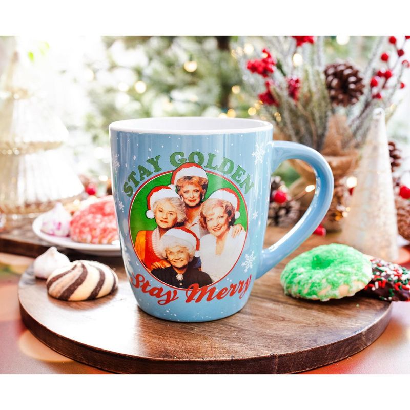 Silver Buffalo The Golden Girls "Stay Golden Stay Merry" Ceramic Coffee Mug | Holds 25 Ounces, 3 of 7
