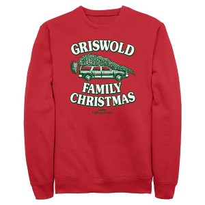 Men's National Lampoon's Christmas Vacation Griswold Christmas Tree Sweatshirt - 1 of 4