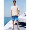 INSPIRE CHIC Men's Summer Drawstring Elastic Waist Color Block Beach Board Shorts - 3 of 4