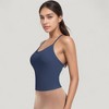 Anna-Kaci Active Women's Strappy Crisscross Back Athletic Tank Top with Built-In Shelf Bra - 3 of 4