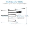 Timate P3 Closet Organizer System, Expandable Wall Mounted Clothes Rack, Industrial Pipe Garment Rack , Fits Spaces 6'4"-9'3" - 4 of 4