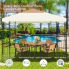 Tangkula 10'x10'Outdoor Canopy Gazebo Art Steel Frame Party Patio Large Canopy Gazebo - 4 of 4