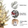 24 Inch Small Mini Christmas Tree  with 50 Warm White Lights for Table Top Desk Home Office - 3 of 4