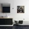 Stupell Industries Bear with Newspaper Bathroom Canvas Wall Art - 2 of 4