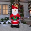 Gemmy Christmas Airblown Inflatable Santa OPP , 6.5 ft Tall, Multi - 2 of 4