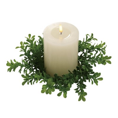 Transpac Greenery Small Ring Wreath for Home Decorations Perfect for Easter Celebrations and Spring Decor