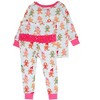 RuffleButts SoftSnooze Toddler Girls Holiday Ruffle Long Sleeve Pajama Set - 2 of 2