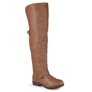 Journee Collection Women's Kane Stacked Heel Over The Knee Boots - 1 of 4
