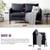 TYBOATLE 51" Modern Small Loveseat Sofa, 2‑Seater Fabric Couch with Iron Legs for Apartment, Office, Dorm, or Bedroom, Black - 2 of 4