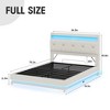 Lift Up Storage Bed Frame, Upholstered Platform Bed, Noise-Free - 2 of 4