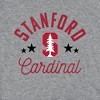 Women's Stanford University Mascot Cap Sleeve Baby Rib Crop Top Athletic Heather - 2 of 4