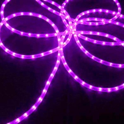 J. Hofert Co Commercial Grade Christmas Rope Light Set White Cord - Purple