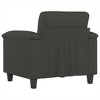 vidaXL Sofa Chair Dark Gray Microfiber fabric Single seating Modern - 4 of 4