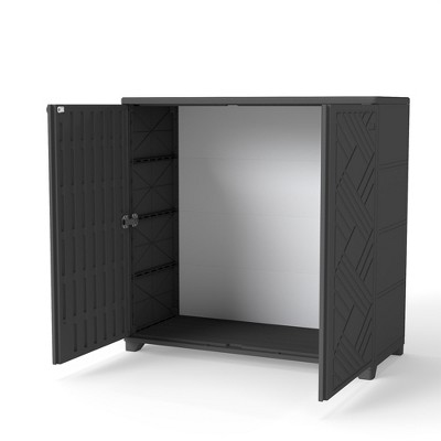 Yardgrace Weather Resistant 75Gal Storage Cabinet with Adjustable Shelves