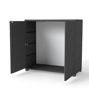 Yardgrace Weather Resistant 75Gal Storage Cabinet with Adjustable Shelves - 1 of 4