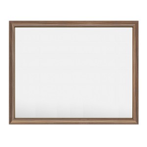 Apmir High-Strength Tempered Glass and Aluminum Alloy Framed French Cleat Mounted Wall Decor Mirror in matte black with 5-Year Warranty - 1 of 4