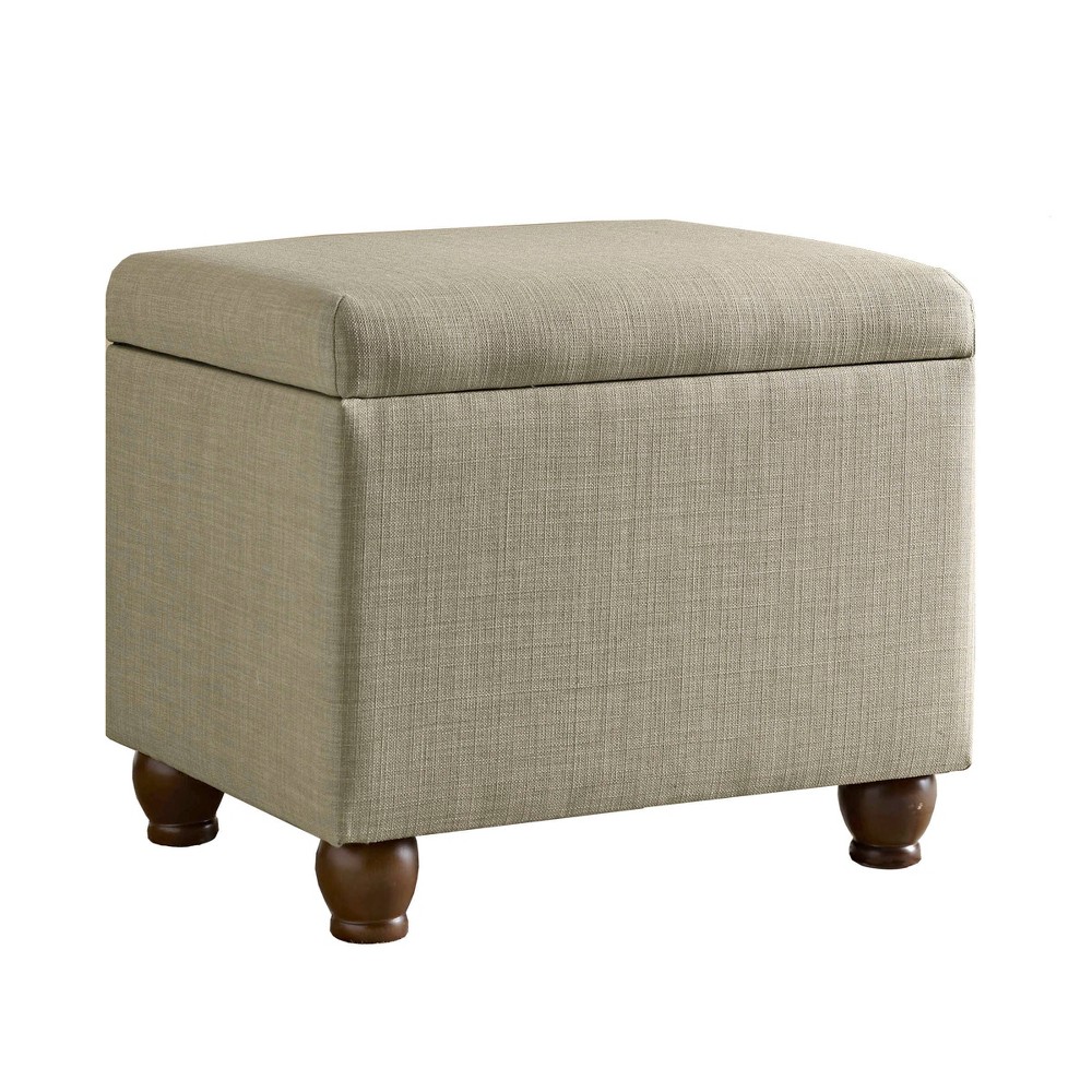 Photos - Pouffe / Bench Storage Ottoman Tan - HomePop