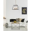 Elegant Lighting Declan 20 inch pendant in black and brass - 3 of 4