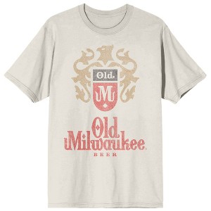 Pabst Blue Ribbon Old Milwaukee Shield Crew Neck Short Sleeve Pelican Unisex Adult T-shirt - 1 of 2